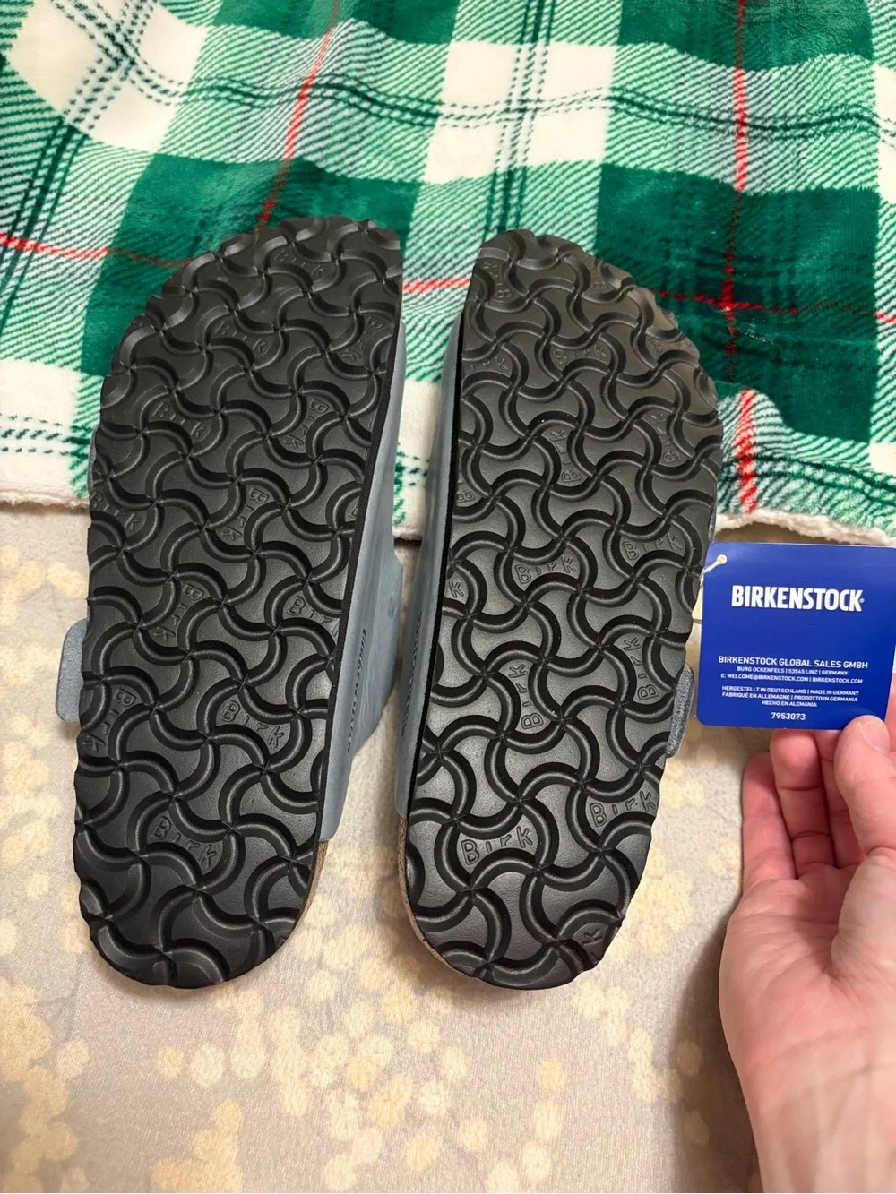 NEW IN BOX Birkenstock Arizona Big Buckle Sandals, Size US 7-7.5, Basalt Grey - Picture 5 of 12